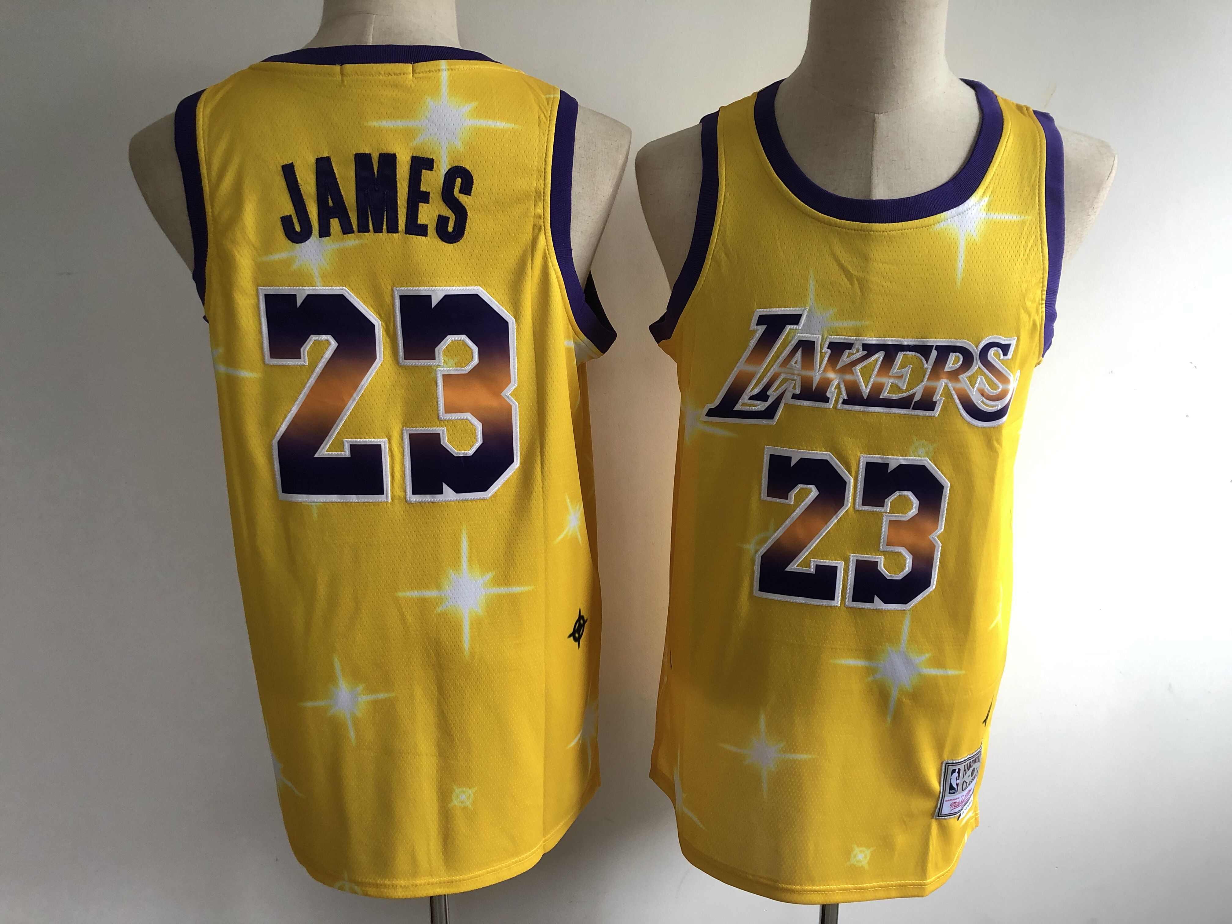 2020 Men Los Angeles Lakers #23 James yellow game Nike NBA jersey->atlanta braves->MLB Jersey
